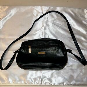 Preloved Black Leather Crossbody Bag (Offers Welcome!)